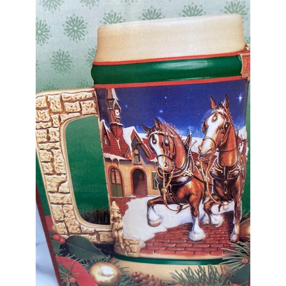 Budweiser Holiday Stein Series 1997 1998 Grant's Clydesdales - Picture 8 of 8